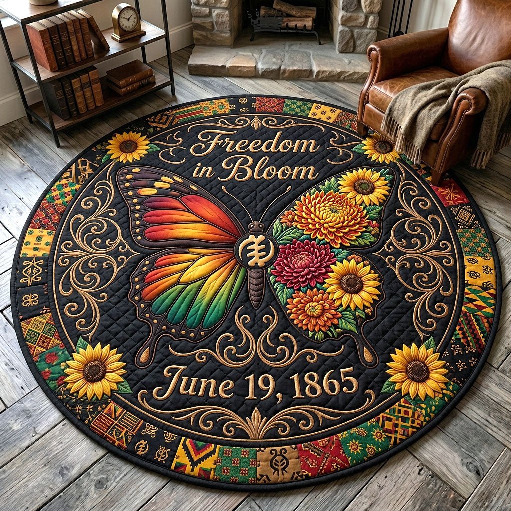 Melanin Legacy Round Mat Rug - Nature Design | Serene Home Decor