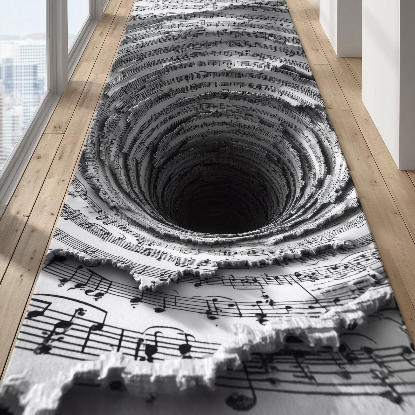 Melody Path Runner Rug - Nature Design | Serene Runner Rug