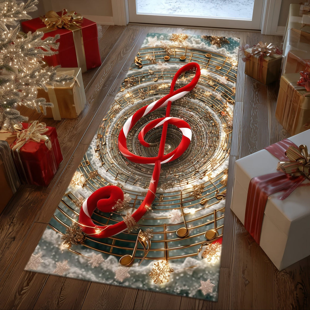 Melody Path Runner Rug - Nature Design | Serene Runner Rug