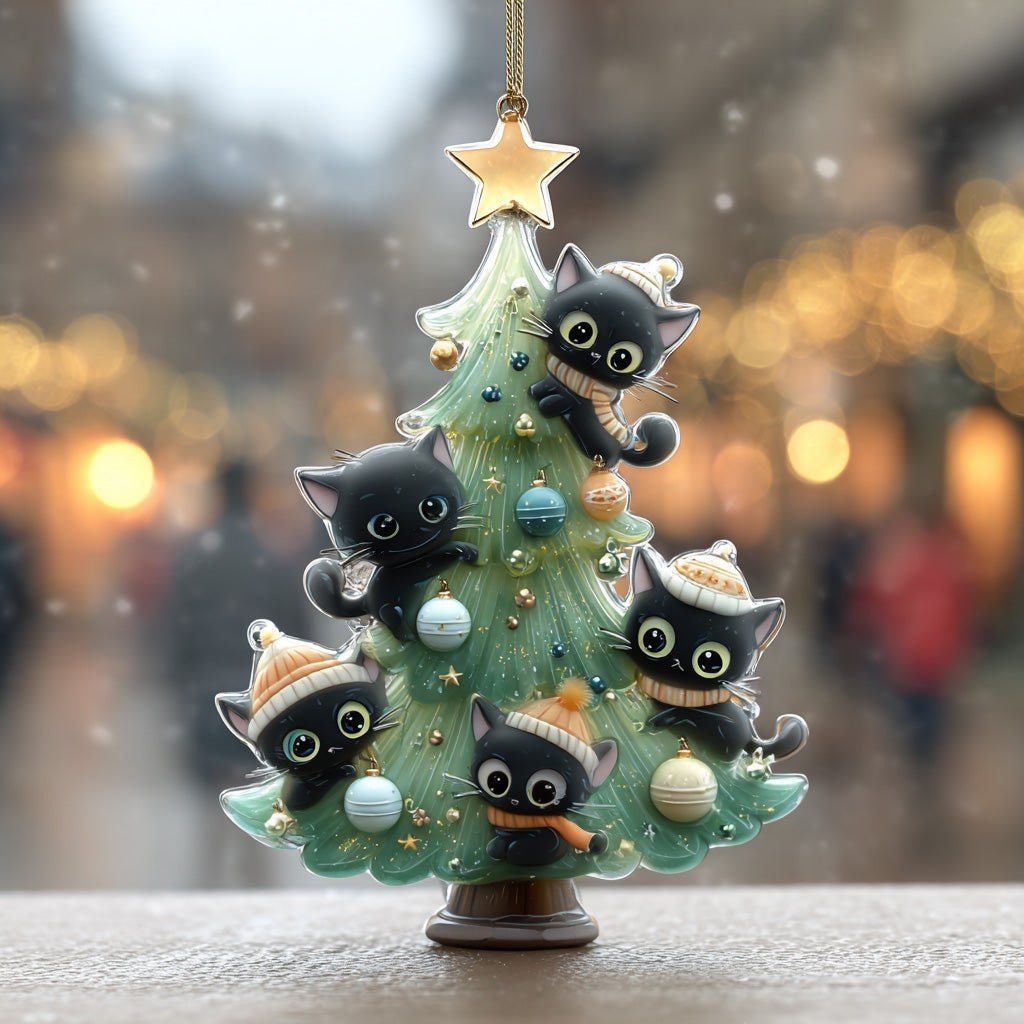 Meowy Christmas Ornament