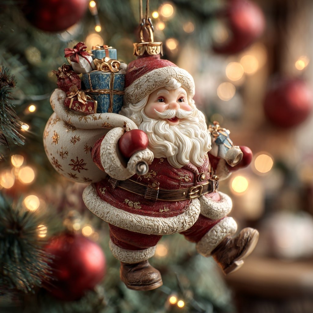 Merry Claus Christmas Ornament