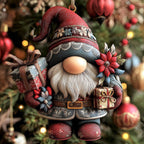 Merry Gnome Christmas Ornament