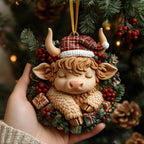 Merry Mistletoe Moo Christmas Ornament