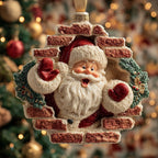 Merry Santa Smile Christmas Ornament