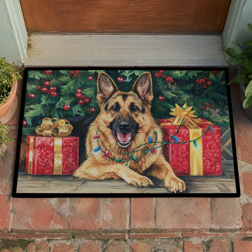 Merry German Shepherd Doormat - Nature Design | Printed Welcome Doormat