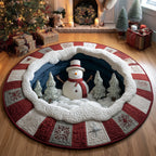 Merry Glow Round Mat Rug - Nature Design | Serene Home Decor