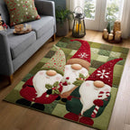 Merry Gnomes area rug in a living room