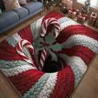 Merry Stripes area rug in a living room
