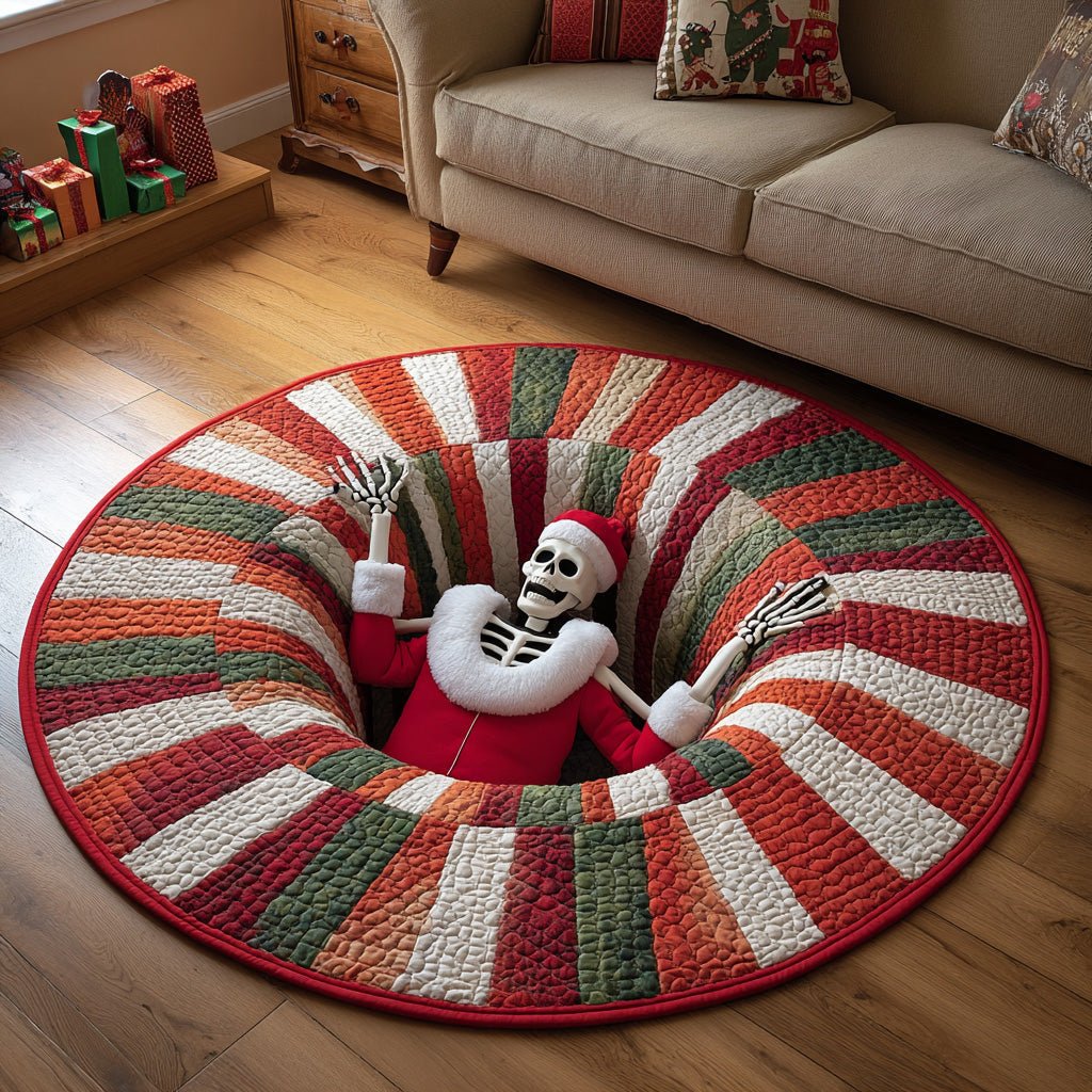 Merry Trap Mat Round Mat Rug - washable non-slip printed rug