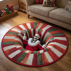 Merry Trap Mat Round Mat Rug - washable non-slip printed rug