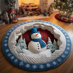 Merry Wonder Round Mat Rug - washable non-slip printed rug