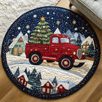 Merry and Bright Round Mat Rug - Nature Design | Serene Home Decor