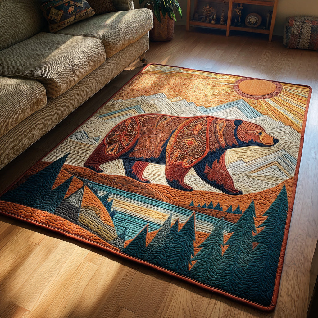 Mesa Shadow area rug in a living room