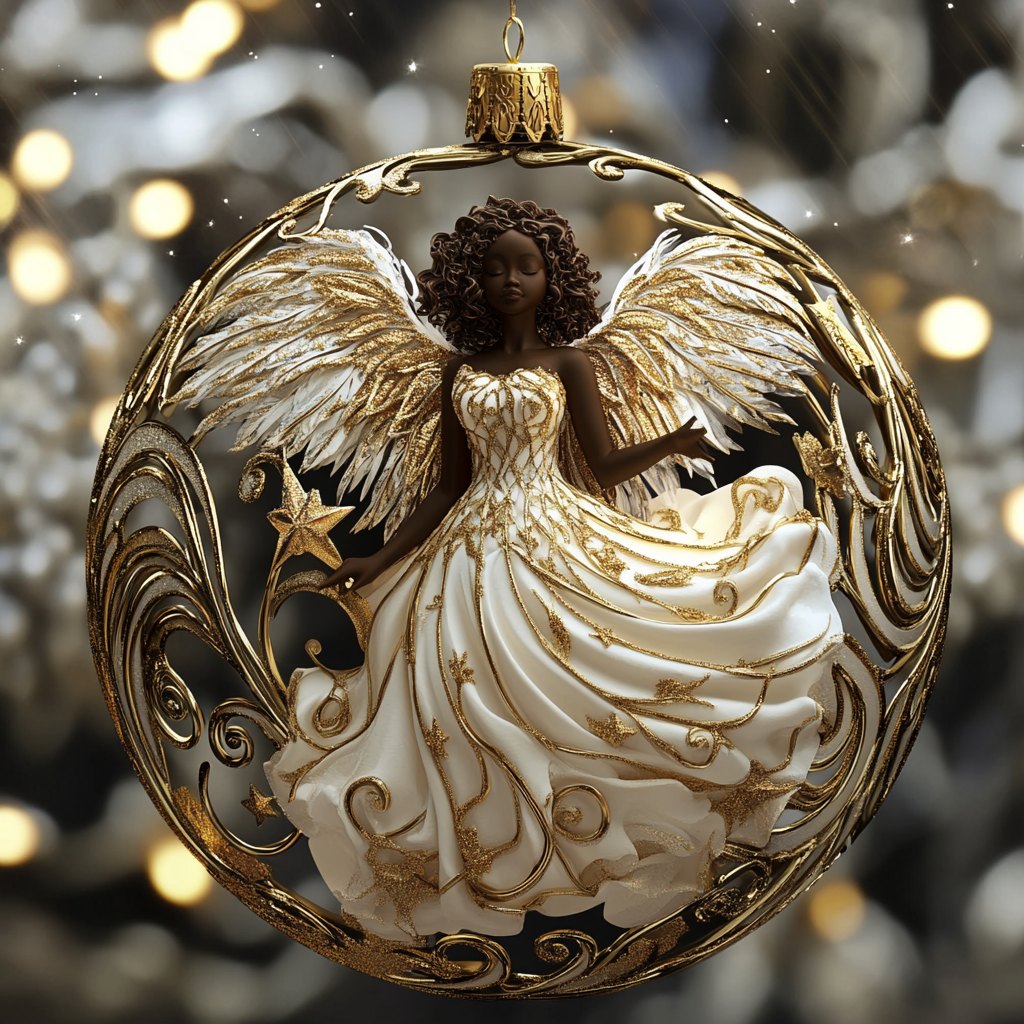 Sunset Wings Butterfly Christmas Ornament