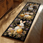 Midnight Bloom Runner Carpet Runner Rug - Cute Pet Design | Animal Printed Runner Rug