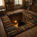 Midnight Book Nook area rug in a living room