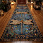 Midnight Botanica Runner Carpet Runner Rug - Cute Pet Design | Animal Printed Runner Rug