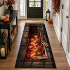 Midnight Cemetery Gate Runner Carpet Runner Rug - Cute Pet Design | Animal Printed Runner Rug