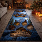Midnight Crossing Runner Carpet Runner Rug - Cute Pet Design | Animal Printed Runner Rug