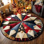 Midnight Feast Round Mat Rug - washable non-slip printed rug