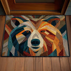 Midnight Forest Bear Doormat - Cute Animal Design | Printed Welcome Doormat