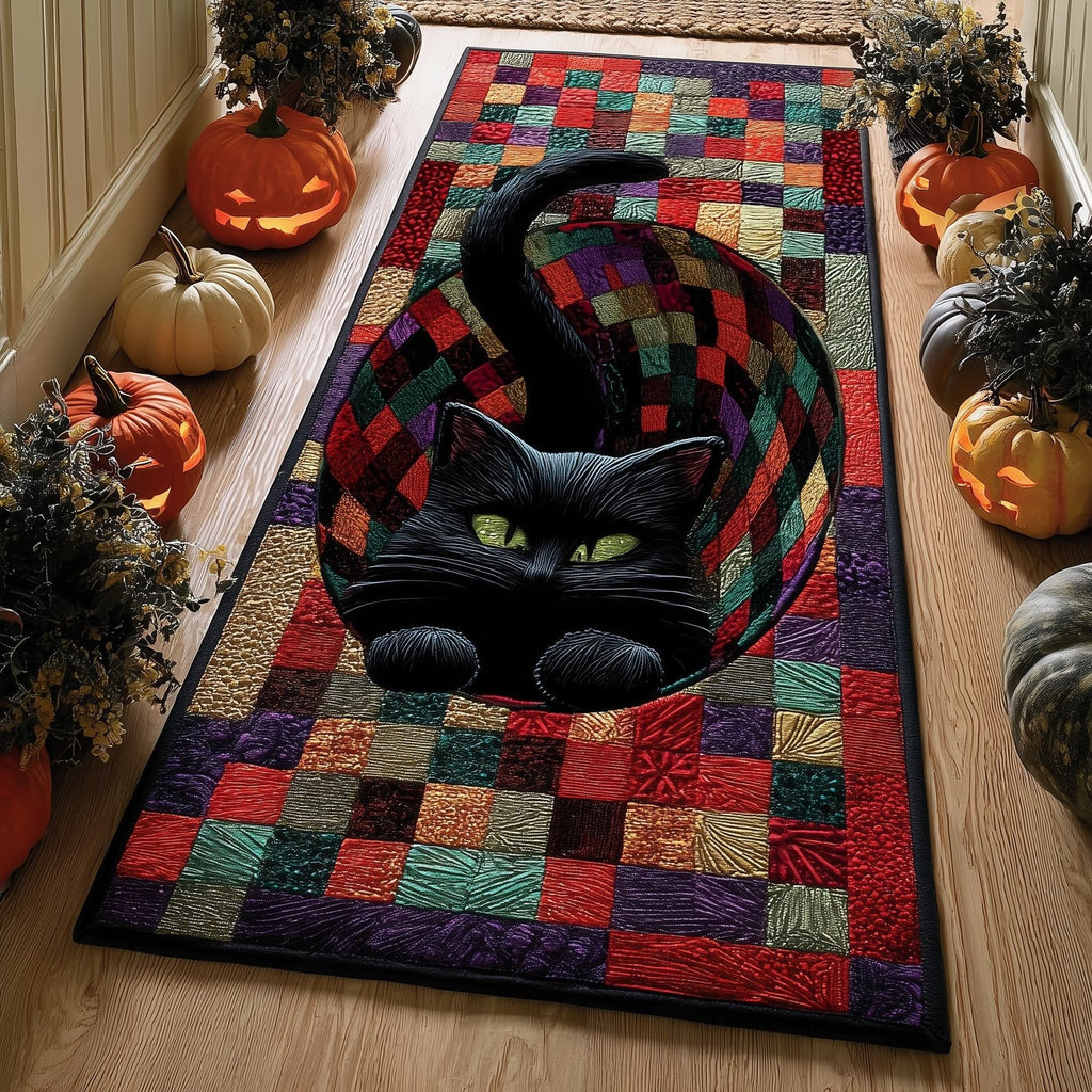 Midnight Meow Runner Rug - Nature Design | Serene Runner Rug