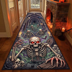 Midnight Skeleton Runner Rug - Nature Design | Serene Runner Rug