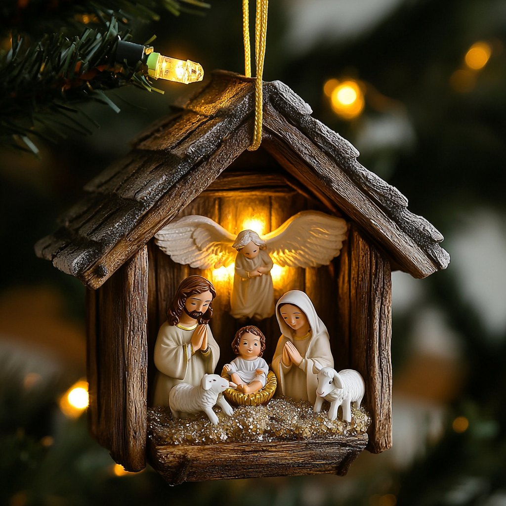 Miracle of Christ Christmas Ornament