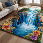 Mist Peak area rug in a living room