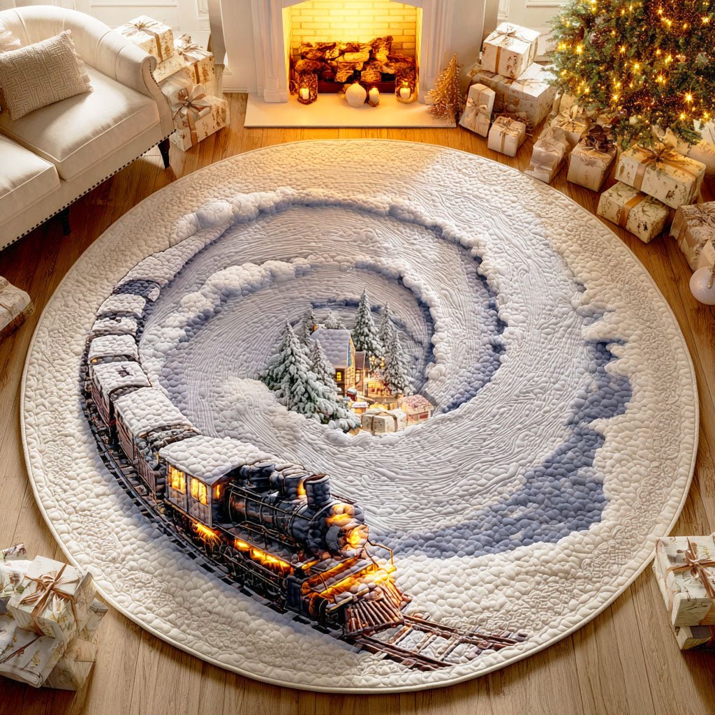 Mistletoe Magic Round Mat Rug - Nature Design | Serene Home Decor