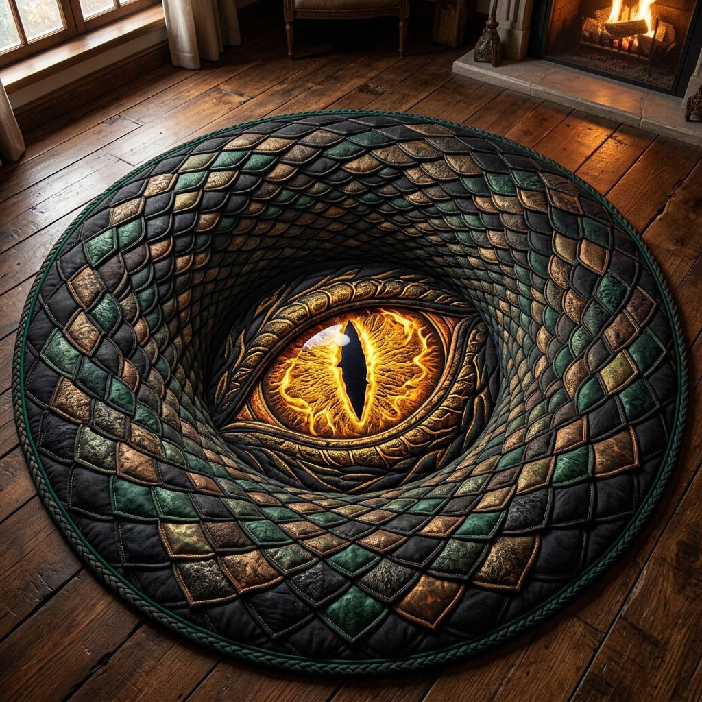 Monster Eye Round Mat Rug - Nature Design | Serene Home Decor