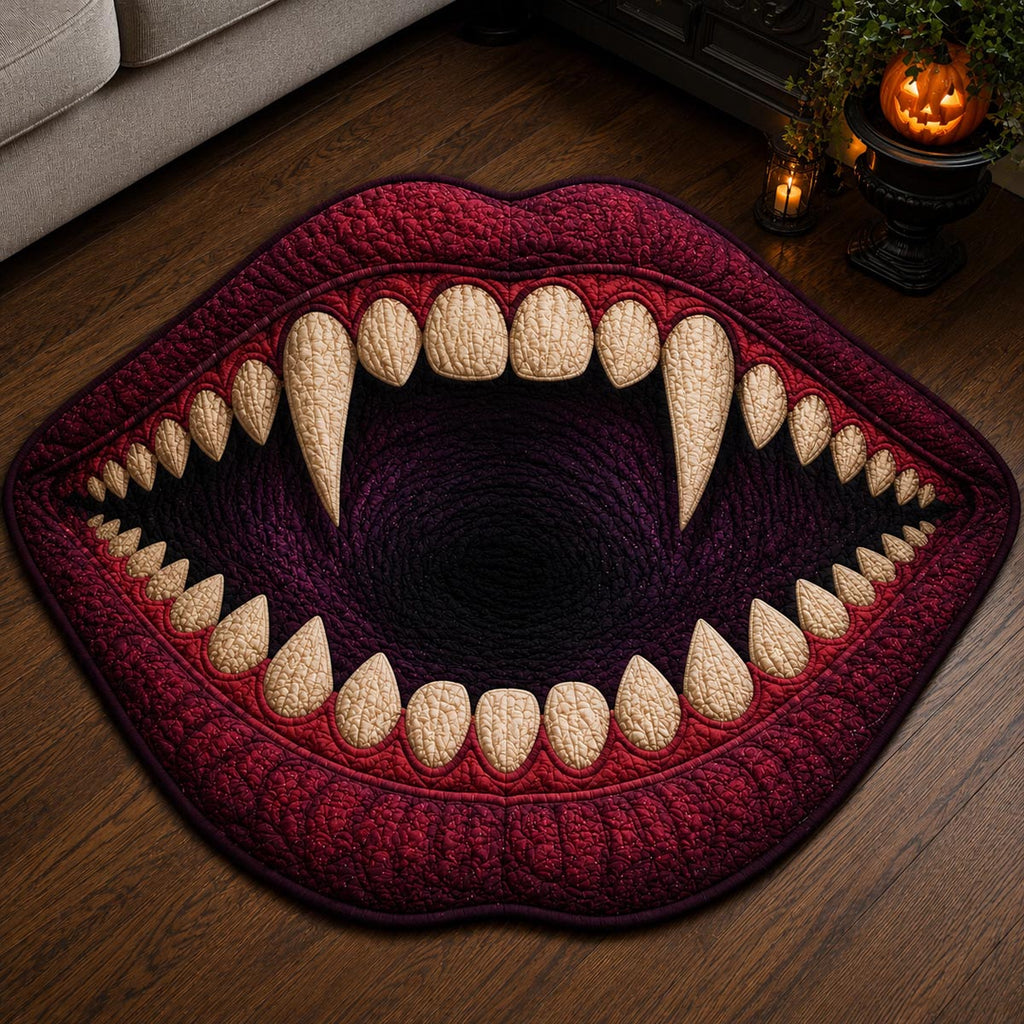Monster Maw Custom Shape Area Rug - Nature Design | Die-Cut Non-Slip Rug - washable non-slip printed rug