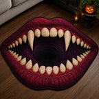 Monster Maw Custom Shape Area Rug - Nature Design | Die-Cut Non-Slip Rug - washable non-slip printed rug