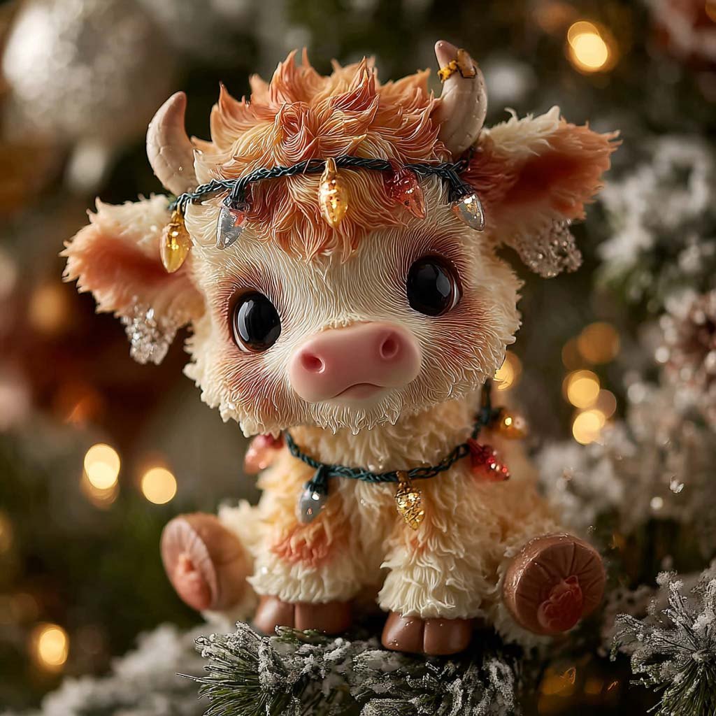 Moo Ry Bright Christmas Ornament
