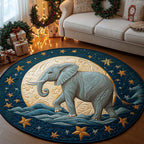 Moon Guardian Round Mat Rug - washable non-slip printed rug
