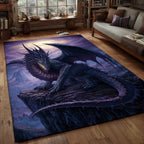 Moonfire area rug in a living room