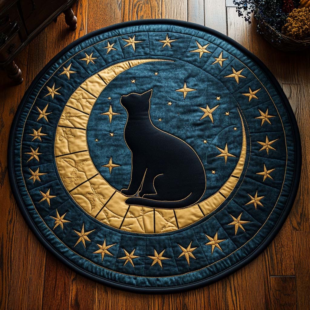 Moonlight Gaze Round Mat Rug