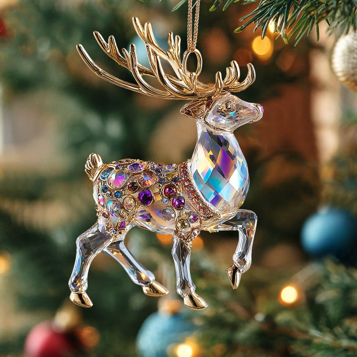 Moonlit Gem Christmas Ornament