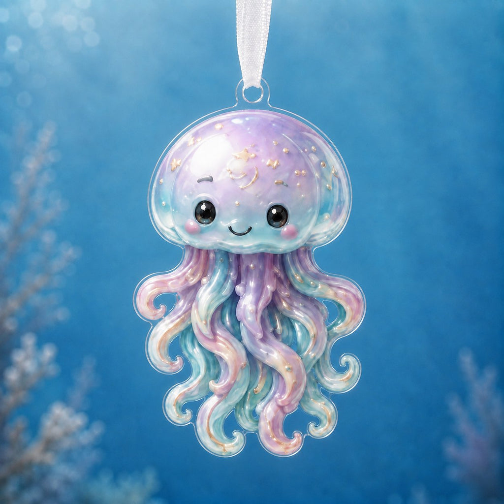 Moonlit Jellyfish Christmas Ornament