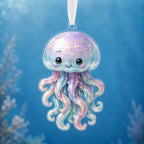 Moonlit Jellyfish Christmas Ornament