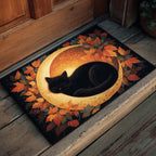 Moonlit Cat Doormat - Cute Animal Design | Printed Welcome Doormat