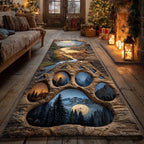 Moonlit Journey Runner Carpet Runner Rug - Cute Pet Design | Animal Printed Runner Rug