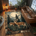 Moonlit Majesty area rug in a living room