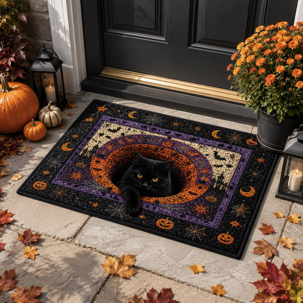 Moonlit Mischief Doormat - Nature Design | Printed Welcome Doormat