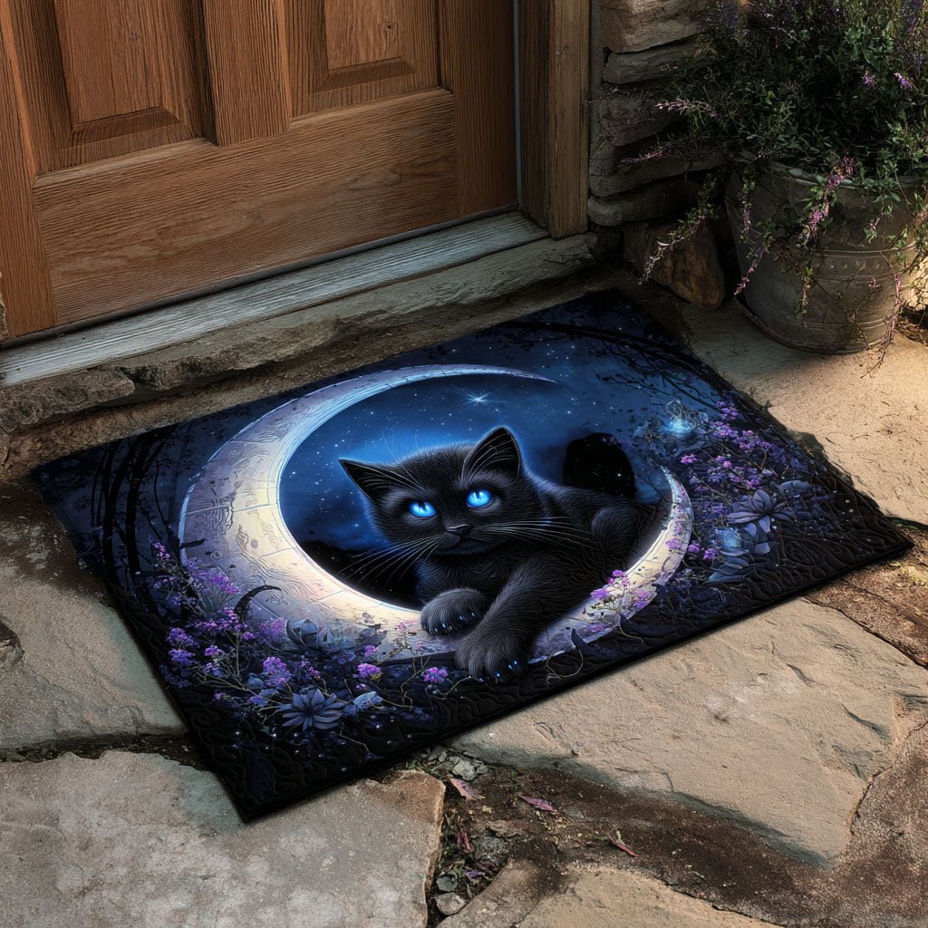 Moonlit Prowler Doormat - Cute Animal Design | Printed Welcome Doormat