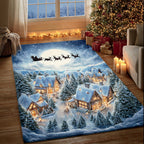 Moonlit Sleighride area rug in a living room