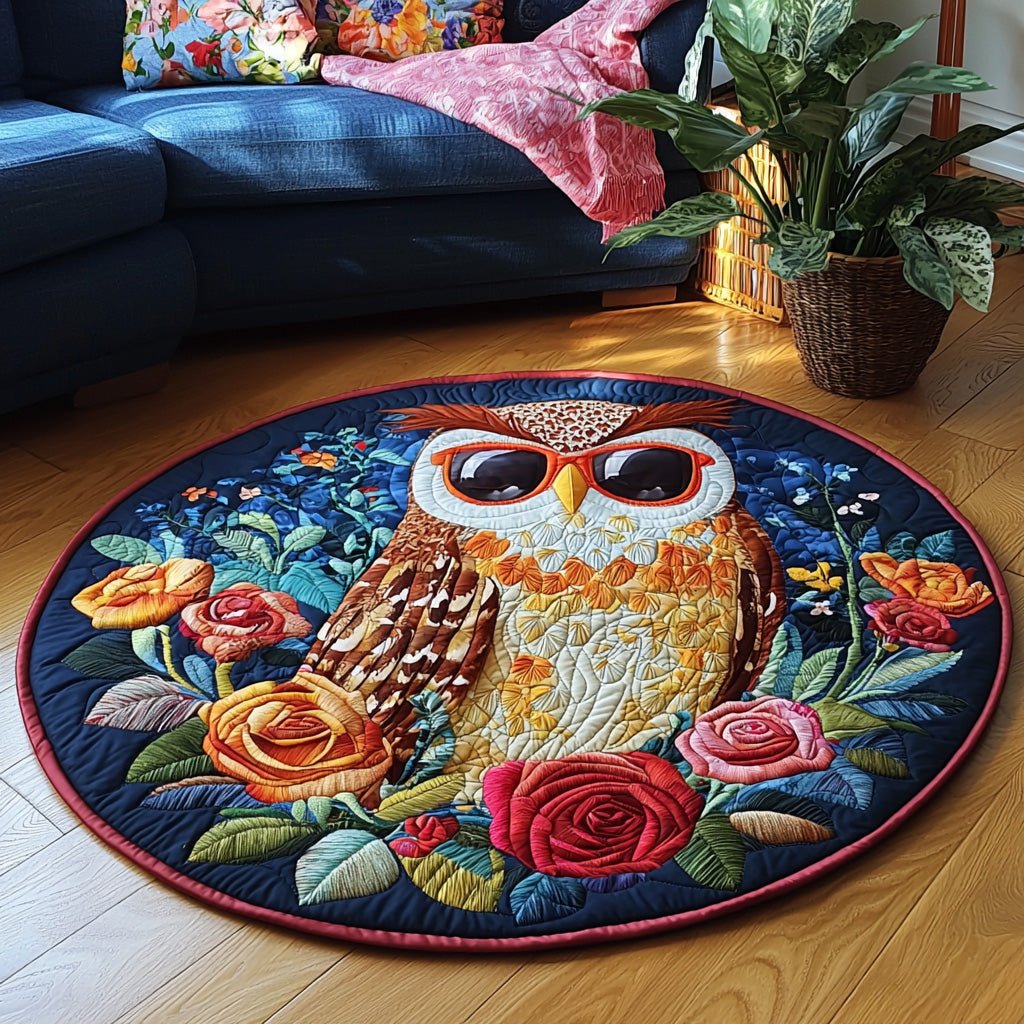 Moonlit Wings Round Mat Rug - Nature Design | Serene Home Decor