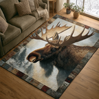 Moose Trail area rug in a living room