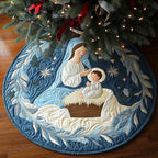 Mother Mary Round Mat Rug - Nature Design | Serene Home Decor