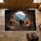 Mountain Bear Doormat - Cute Animal Design | Printed Welcome Doormat